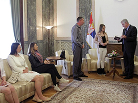 Pećinački srednjoškolci na prijemu kod predsednika