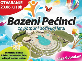 Sezona kupanja na pećinačkim bazenima počinje 23. juna