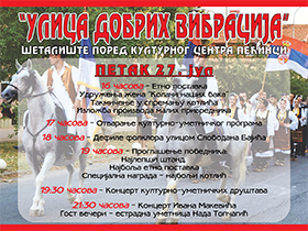 „Ulica dobrih vibracija“ danas od 16.00 časova