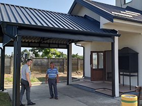 Nova nadstrešnica na šimanovačkoj kapeli