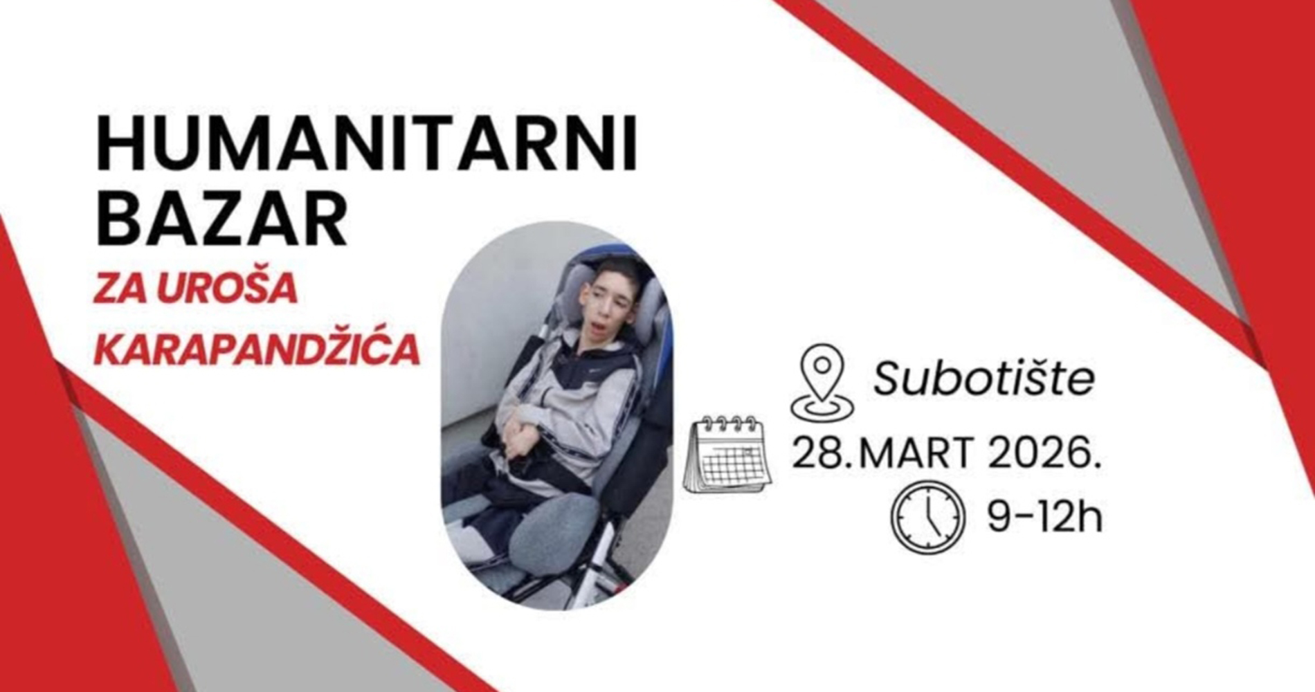 Хуманитарни базар за Уроша 28. марта