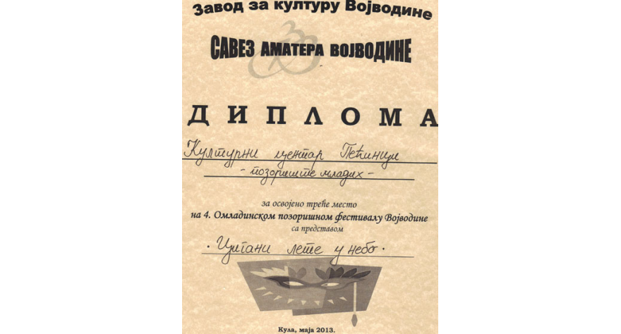 Predstava Pozorišta mladih treća u Vojvodini