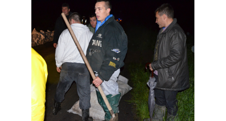 Podignut nasip na putu Obrež-Kupinovo