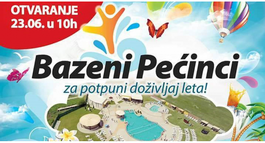 Sezona kupanja na pećinačkim bazenima počinje 23. juna