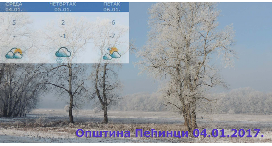 Sutra padavine, za vikend ledeno