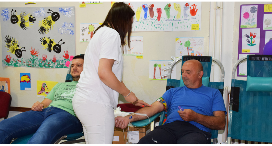 U Pećincima 30 lica dalo krv