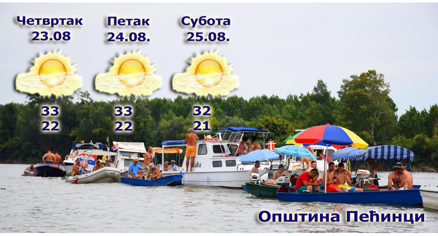 I narednih dana tropski toplo