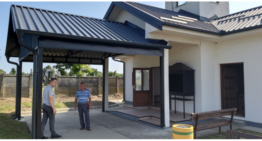 Nova nadstrešnica na šimanovačkoj kapeli