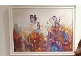 „To svako od nas može biti“ Dragoljub Trindić, tehnika: ulje na platnu