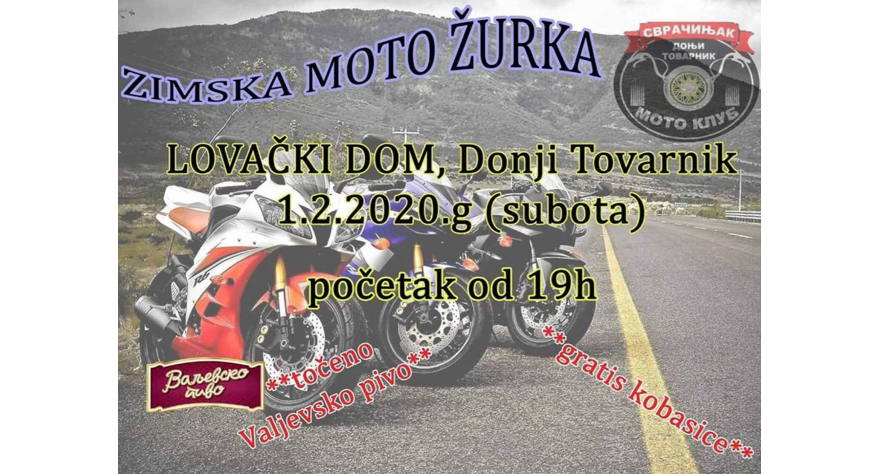 Večeras moto skup u Donjem Tovarniku