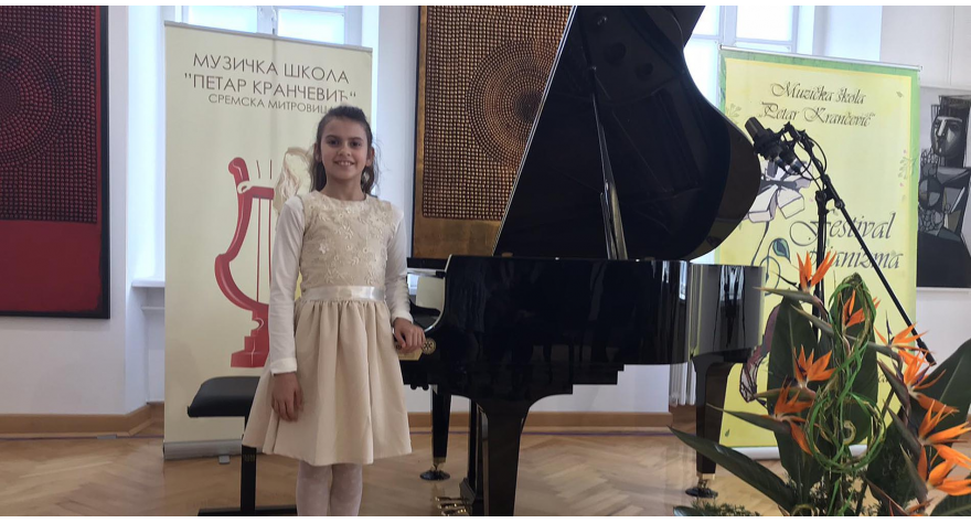 Novi uspeh male pijanistkinje iz Kupinova