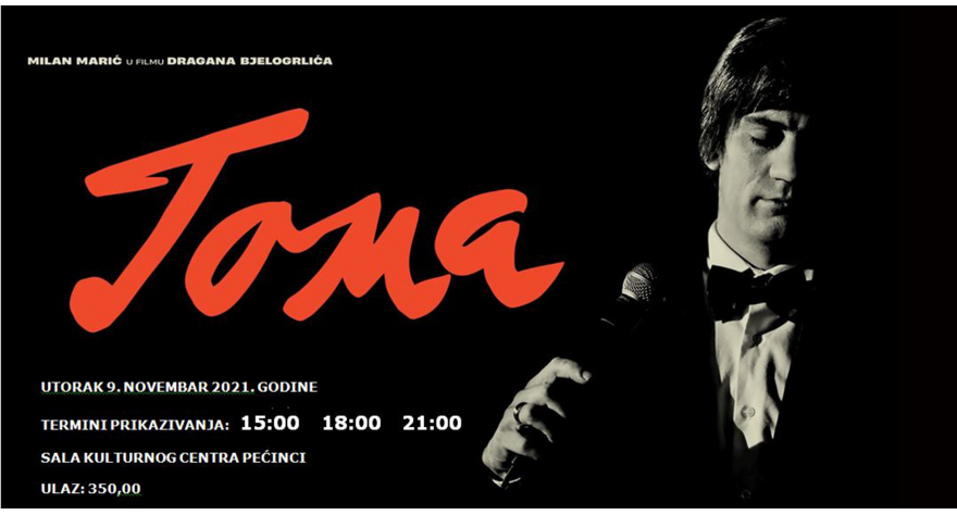 Film „Toma“ 9. novembra pred pećinačkom publikom