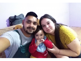 Ivana Verkić i Jovica Jovanović sa ćerkom Milenom