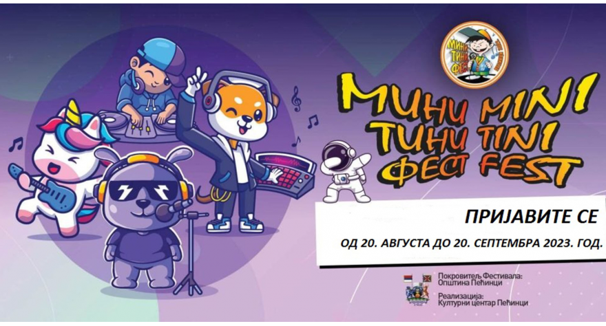 Produžen rok za prijave za Dečiji muzički festival „Mini-tini fest“