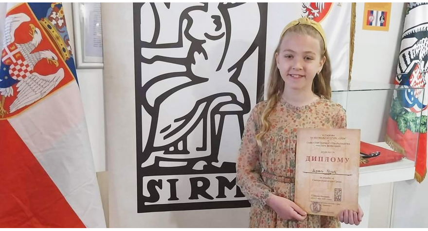 Дуња Гајић међу осам најбољих рецитатора у Срему