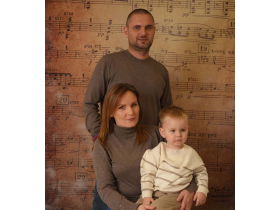 Ненад Матић са супругом Марином и сином Лазаром