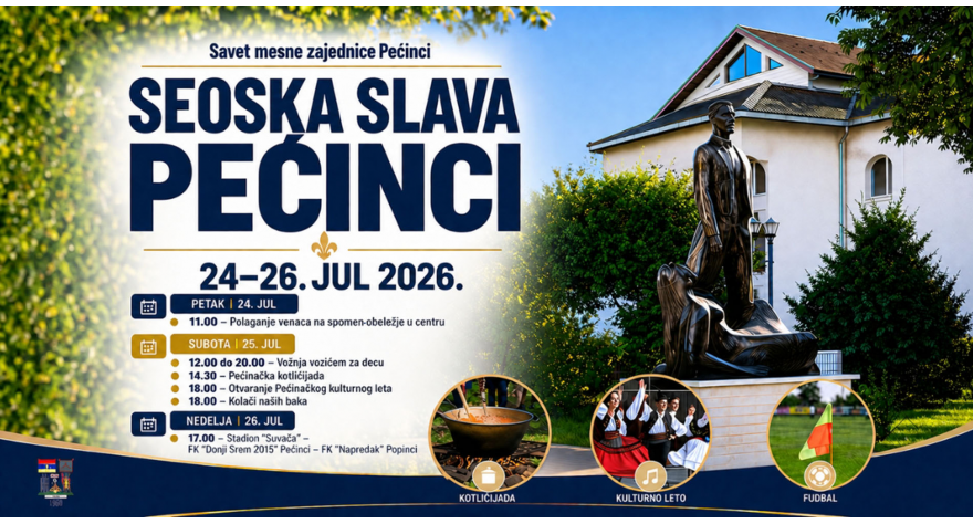 Predstojećeg vikenda Pećinčani obeležavaju slavu